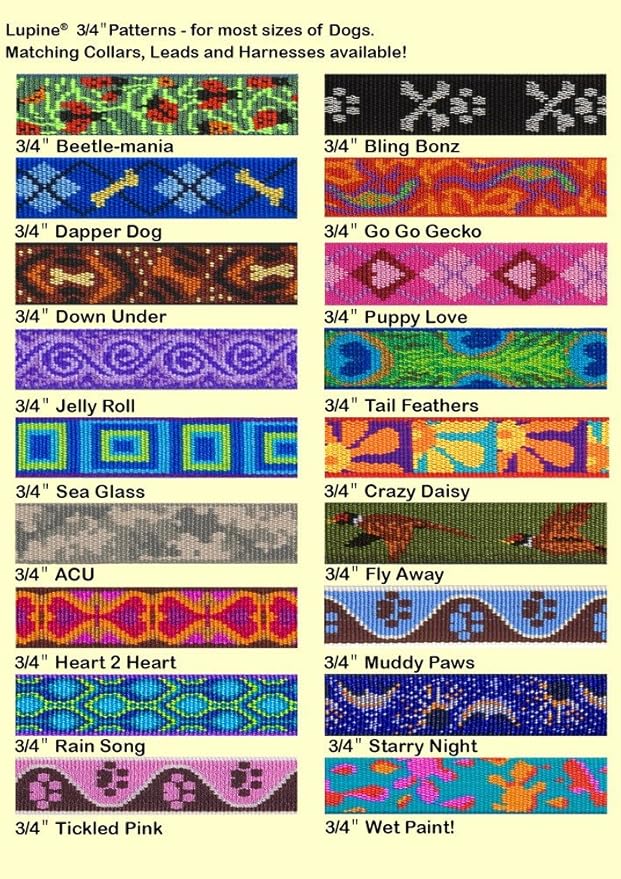 LupinePet Originals 3/4" Rain Song 15-25" Adjustable Collar - Image 3