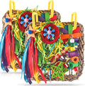 ERKOON Cockatiel Toys, Budgie Toys Foraging Toy Hanging Bird Toy by ERKOON