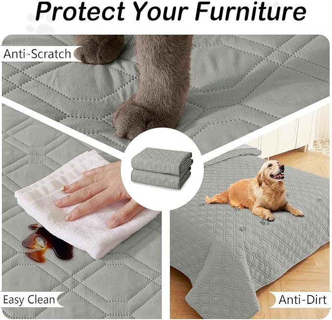 hyha Waterproof Dog Bed Blanket, Soft Pet Blankets, Waterproof Couch Cover - Image 4