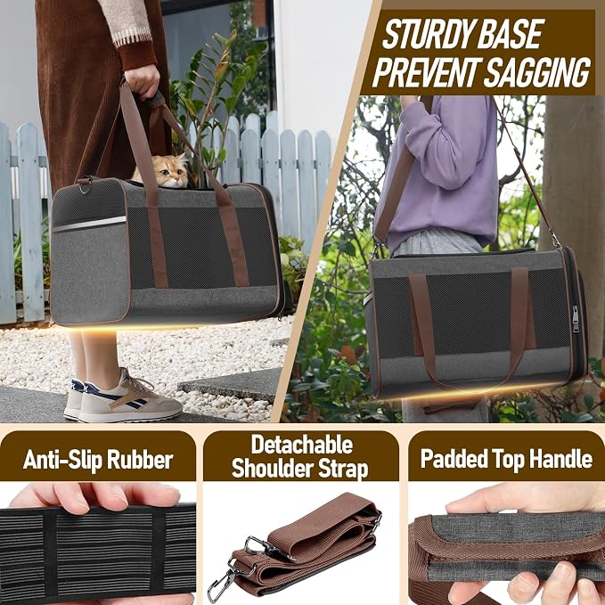 Small Dog Carrier Cage Soft Chihuahua / Softshell Big Cat Carrier Maine Coon / - Image 7