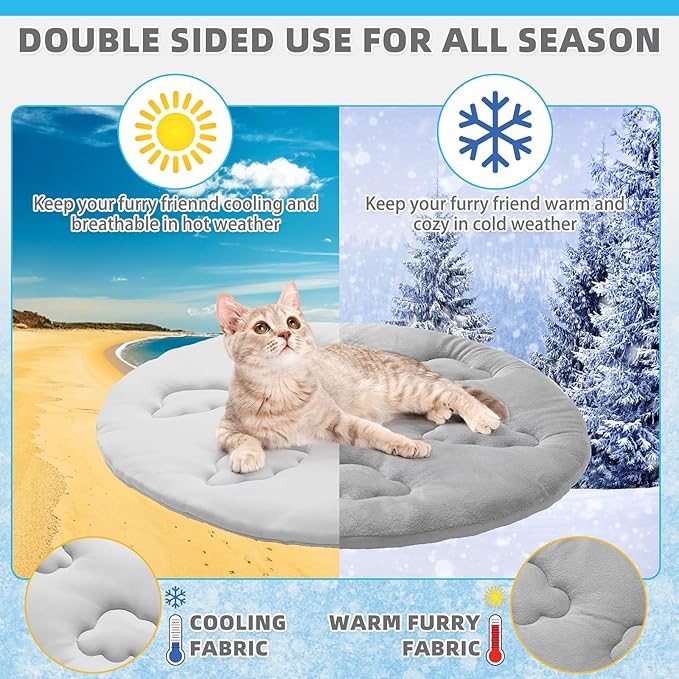 KOOLTAIL Cat Cooling Mat, Upgraded Two Sided Cooling Pad - Image 3