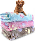 Dog Blankets Washable, 3 Pack Dog Blanket Washable 30" x 20", Fuzzy Soft Pet by NXDZI