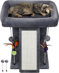 TWDEPART Cat Tree Tower with Cat Scratching Post by TINWEI