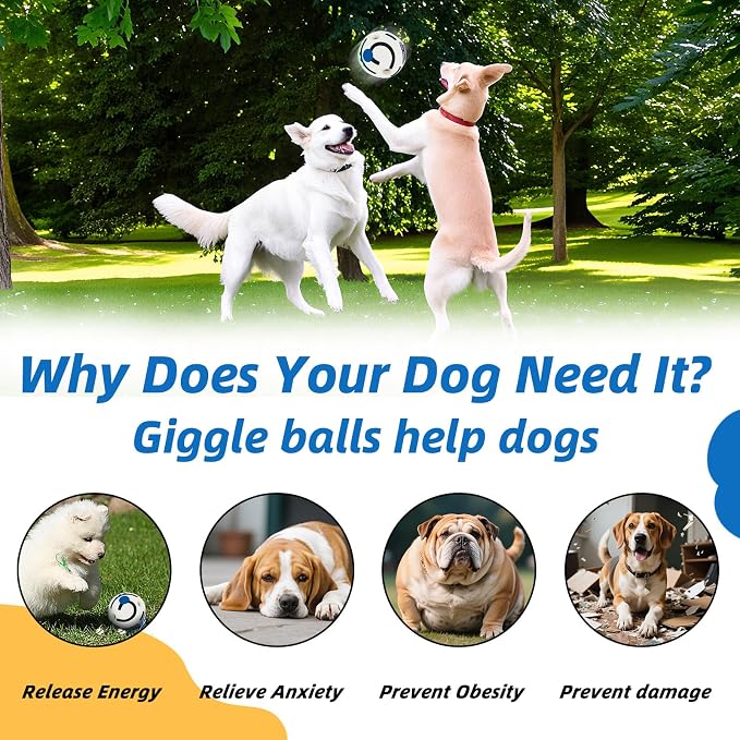 Glow in The Dark Dog Toys Ball, Interactive Dog Ball, Shaking - Image 7