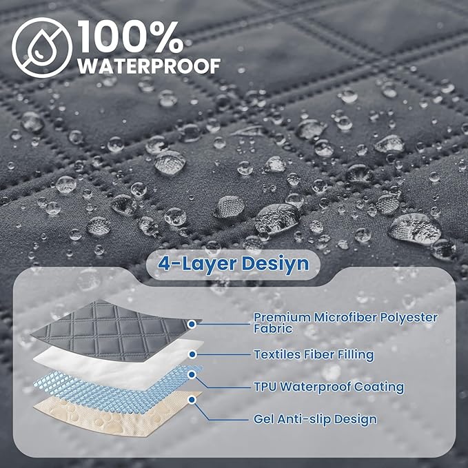 Waterproof Dog Bed Cover Pet Blanket, Soft Couch Cover - Image 2