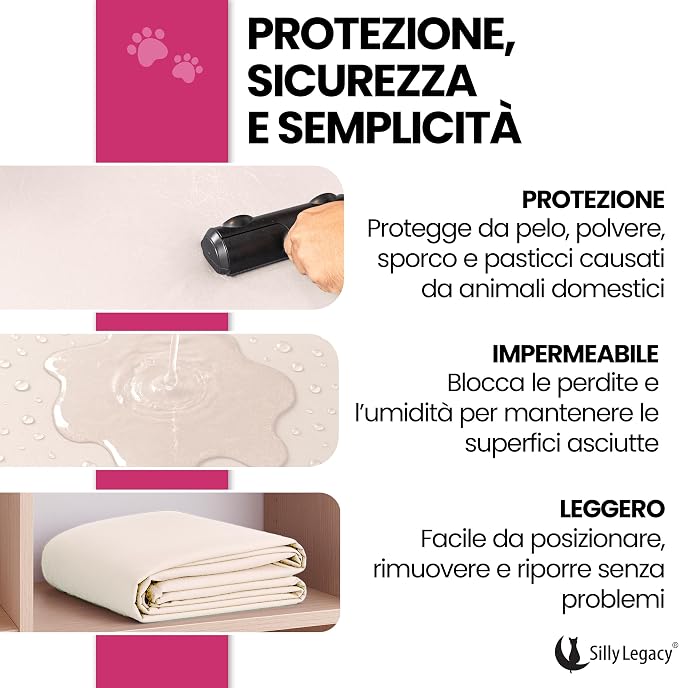 SILLY LEGACY Thin Reversible Waterproof Protective Bed Cover, - Image 5