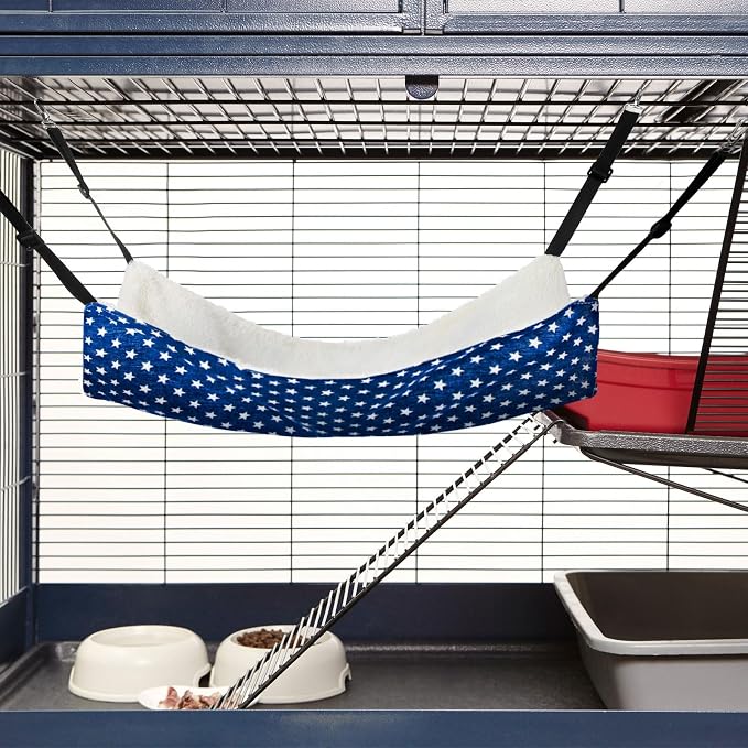 Jetec 2 Pack Cat Hammock for Cage, Catio Accessories Reversible Soft Cats Bed - Image 3
