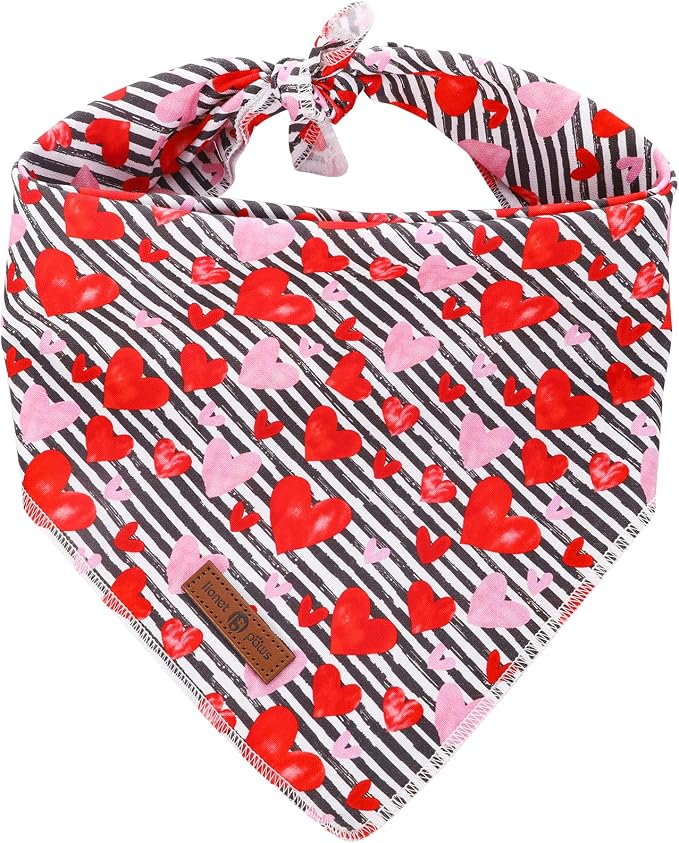lionet paws Valentines Dog Bandana by lionetpaws