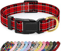 Reflective Dog Collar for Medium Dogs, Cute Boho Adjustable Heavy-Duty Nylon by TMOODEL