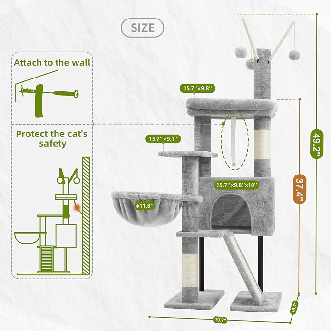 Cat Tree for Indoor Cats, Cat Tower - Image 7