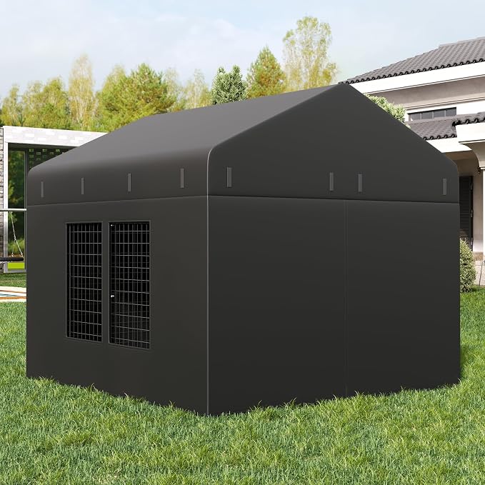 Outdoor Dog Kennel Cover 79" W x 79" D x 72.5" H - Image 5