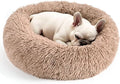 28in Large Dog Bed, Medium Size Dog and Cats, Calming Donut Bed by Hoewina