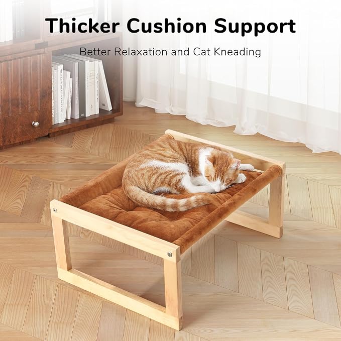 FUKUMARU Cat Bed with Removable Cover, Plush Velvet Couch - Image 4
