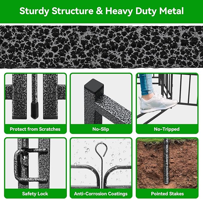 Heavy Duty Dog Playpen: 12 Steel Panels 47" Height, Square Steel Pipe - Image 6
