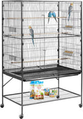 VEVOR Bird Cage, 36.6 x 22.8 x 59.5 inch, Flat Top, Wrought Iron Bird Flight by VEVOR