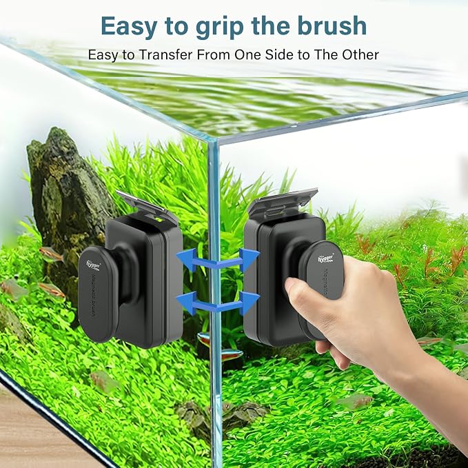 hygger Aquarium Magnetic Glass Clean Tool, Algae Scraper - Image 3