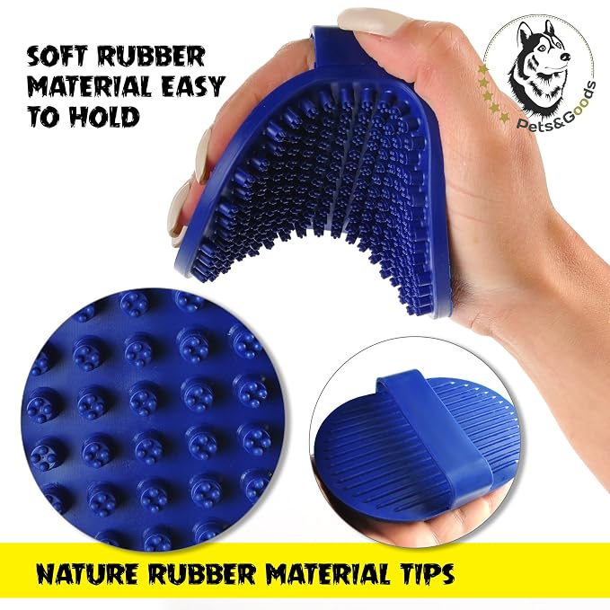 Pets&Goods Rubber Grooming Brush - Image 2