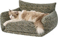 Hollypet Cat Bed Fluffy Plush Mutifuctional Double-Layer Soft Pet Couch by Hollypet