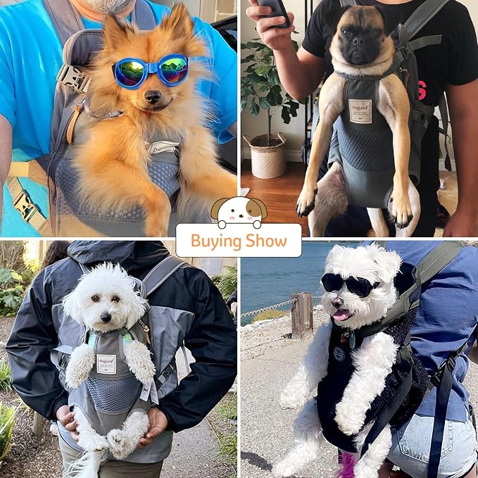 Dog Carrier Backpack, Pet Front Carrier Backpack Legs Out Dog Chest Carrier - Image 6