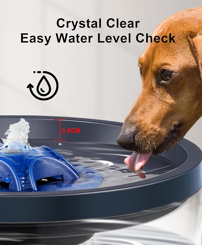 Dog Water Fountain 4L/135oz for Large Dogs & Multiple Pets – Ultra-Quiet Pump - Image 4