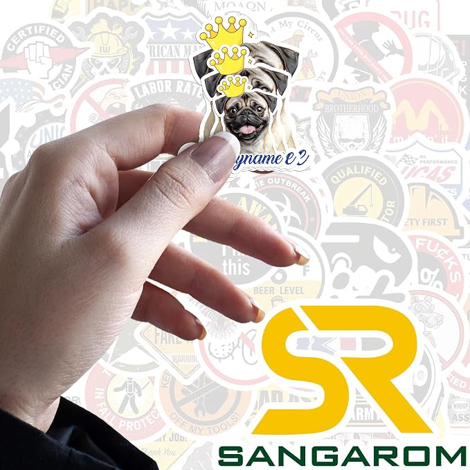 Custom Pet Name Sticker Personalized Text Face Photo Crown King Queen Animal - Image 7