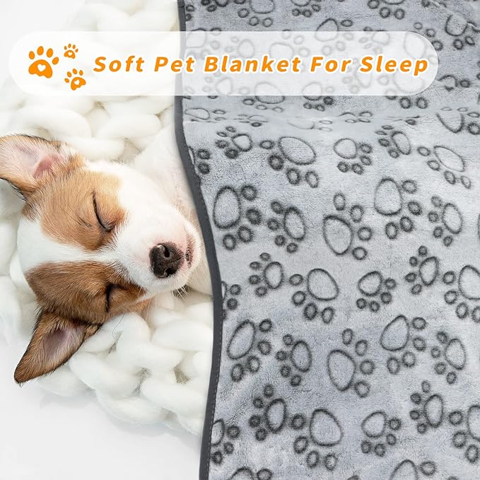 LOKOZ Small Dog Blanket for Medium Large Dogs Fleece Puppy Blanket Washable Dog - Image 4