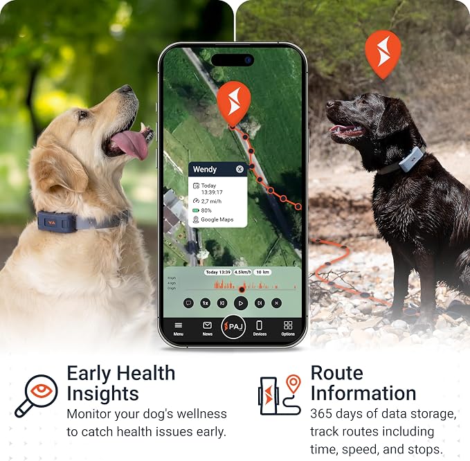 PAJ GPS Dog Tracker - 4G Real-Time Tracking & Runaway Alerts - Waterproof - Image 3