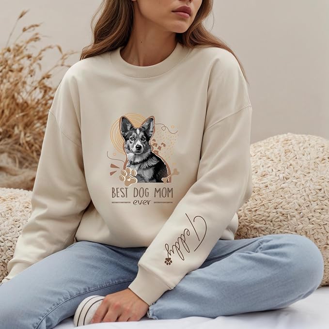 Custom Dog Mom Shirt Gifts for Women, Mother's Day Hoodie, Custom Shirt - Image 5