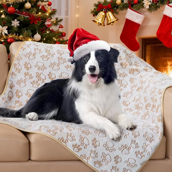 Stuffed Beige Premium Soft Dog Blankets - Image 9