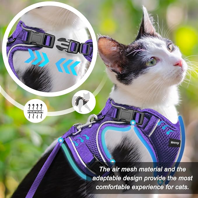 Cat Harness and Leash Set, Soft and Breathable Vest - Image 2
