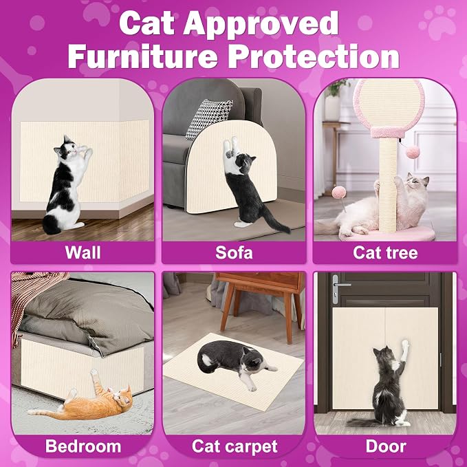 23.6x15.8 Cat Wall Scratcher Mat - Image 4