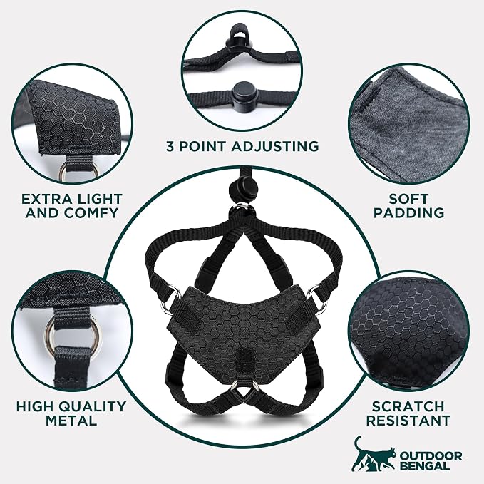 Houdini™ Escape Proof Cat Harness and Leash Set by OutdoorBengal – Red - Image 8