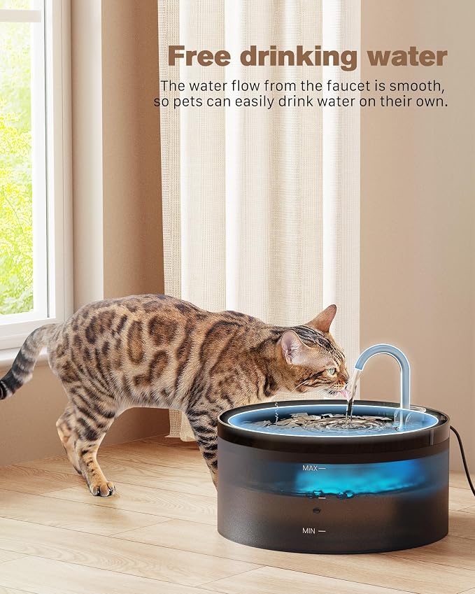 Cat Water Fountain: 108oz/3.2L Cat Fountain Super Silent Pet Water Fountain - Image 7