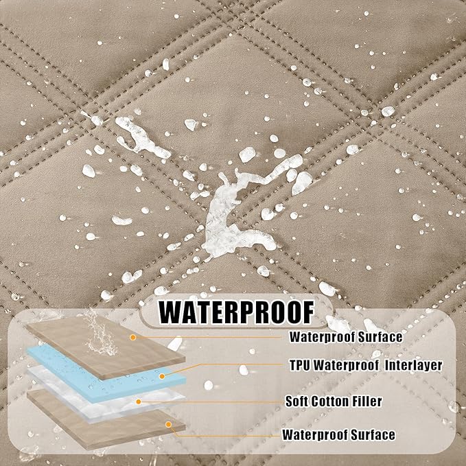 Smiry Waterproof Dog Bed Cover Blanket 40x80, Soft Reversible Pet Blanket - Image 2