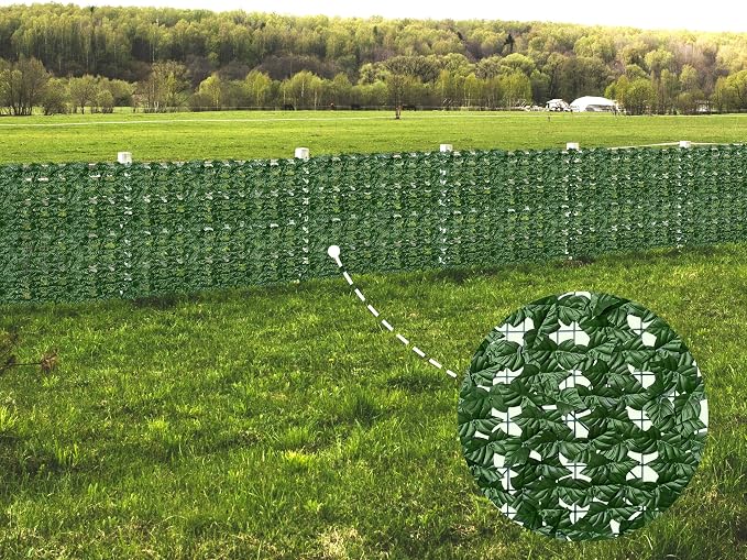 Artificial Ivy Privacy Fence Wall Screen, 60X120 in UV-Anti Faux Greenery - Image 7