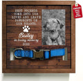 Personalized Dog Collar Frame Memorial Pet Loss Sign Dog & Cat Lover Ever Gifts by Bfigift