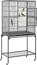 Yaheetech 63-Inch Wrought Iron Rolling Large Bird Cage by Yaheetech