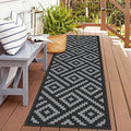 GENIMO Outdoor Rugs 2.5x8 Waterproof, Reversible Mats, Outdoor Area Rug by GENIMO