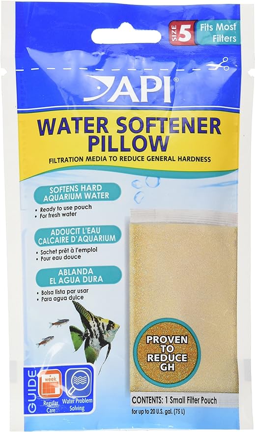 API WATER SOFTENER PILLOW Aquarium Canister Filter Filtration Pouch 1-Count Bag by API
