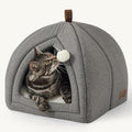 Bedsure Cat Beds for Indoor Cats - 2 in 1 Cat Cave House Tent for Kittens and by BEDSURE
