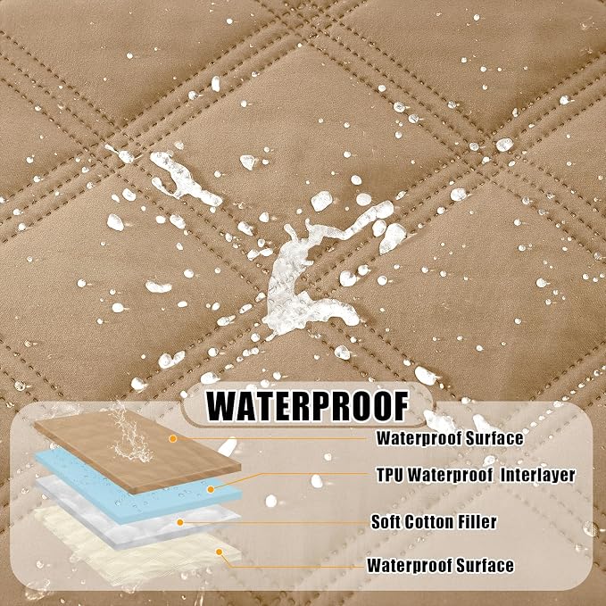 Smiry Waterproof Dog Bed Cover Blanket 82x120, Soft Reversible Pet Blanket - Image 2