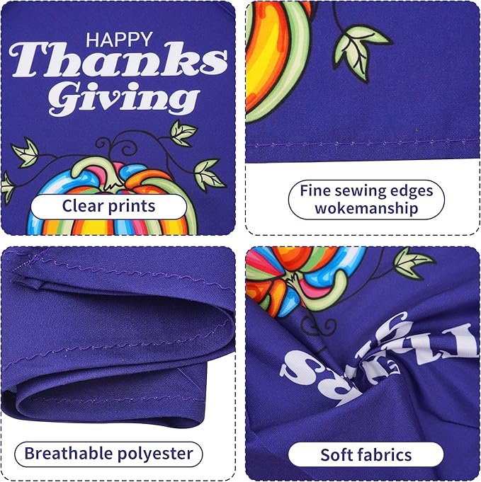 30 Pcs Halloween Thanksgiving Dog Bandanas Bulk 33 Inch XXL Stitch Dog Bandanas - Image 3