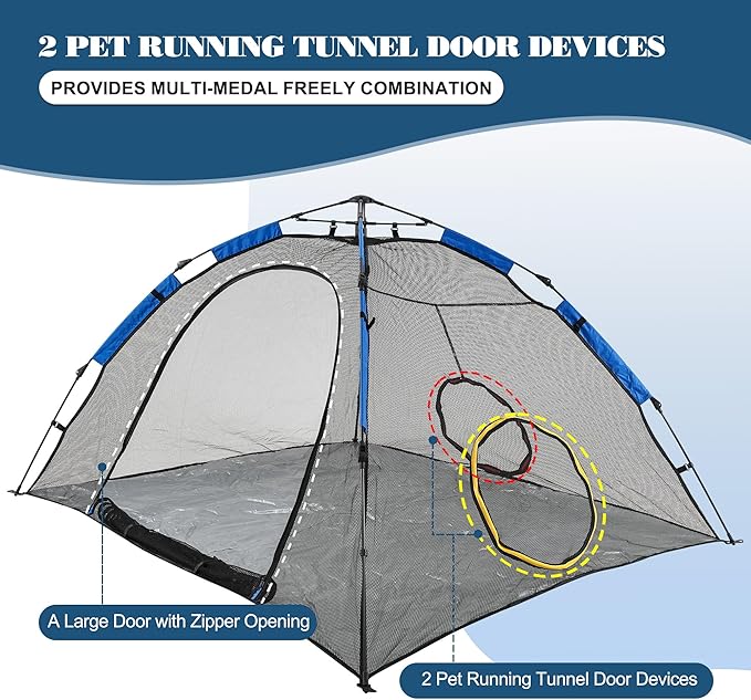 Outdoor Cat Enclosure -Portable Pet Playpen - Image 4