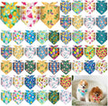Sanwuta 48 Pcs Dog Bandana Bulk Summer Scarf Washable Flamingo Dogs Bibs by Sanwuta