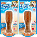 Hartz Chew ‘n Clean Chew Toy and Treat in One Chicken Flavored Drumstick Dog Toy by Hartz