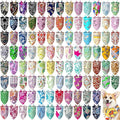 150 Pcs Paisley Dog Bandanas Bulk Pet Bibs Colorful Triangle Scarf Pet Paisley by Huhumy