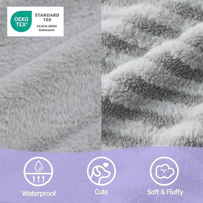 LE SURE Cute L-Plus Dog Beds, Orthopedic Waterproof Large Pet Bed - Image 3