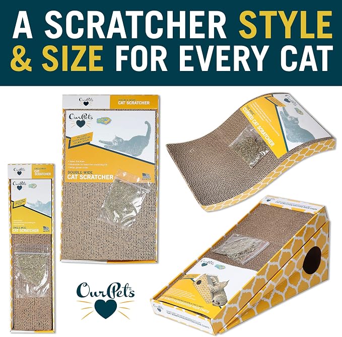 Our Pets Cosmic Cat Scratcher, North-American Grown Catnip Included, Reversible - Image 7