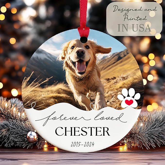 Customized Christmas Pet Photo Ornament - Image 7