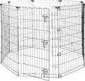 Amazon Basics Foldable Octagonal Metal Exercise Dog Playpen, Indoor/Outdoor by AmazonBasics